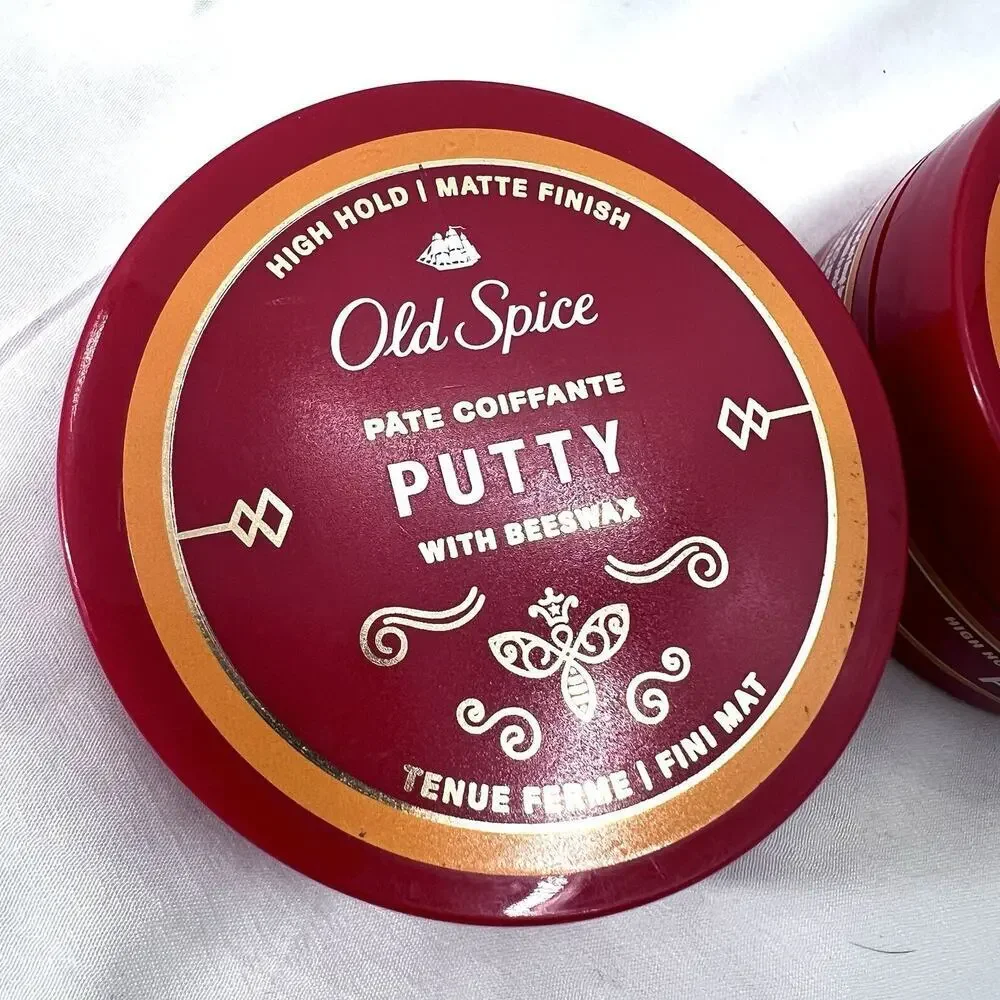 Set of 2 - Old Spice Putty High Hold Matte Finish With Beeswax 2.22 oz